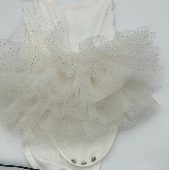 Posh Peanut Ivory Gold Baby Tutu Tulle One Piece Size 18-24 Months Photoshoot - Picture 3 of 8